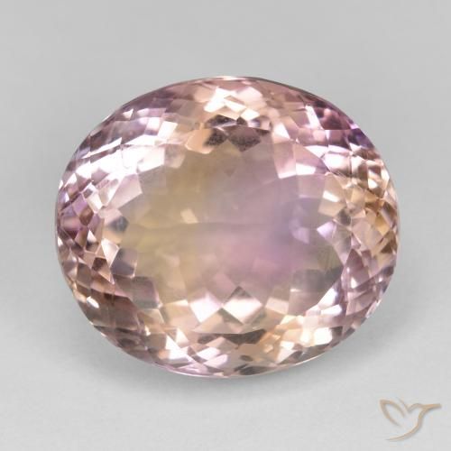 18.70ct 天然 双色 紫黄晶, 椭圆形, VS