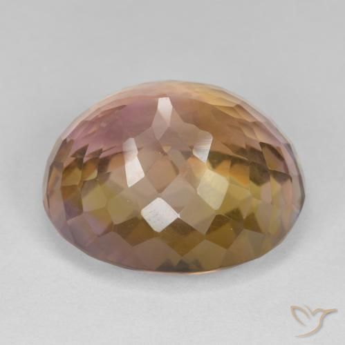 18.70克拉天然紫黄晶，椭圆形，VS