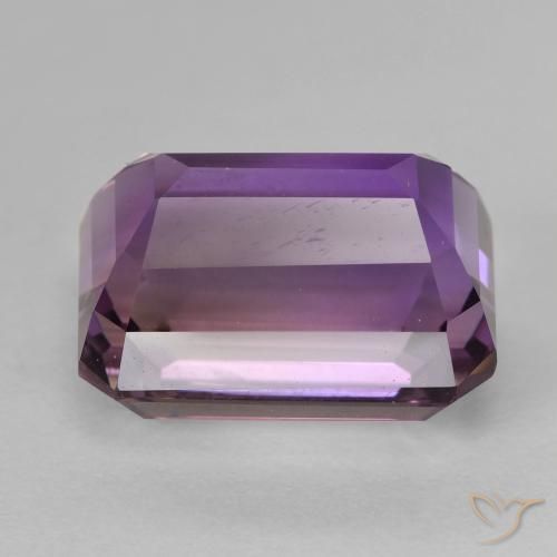 9.78克拉天然紫黄晶，八边形，VVS-VS