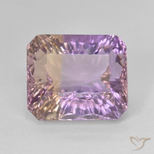 8.84克拉天然紫黄晶，八边形，VVS-VS
