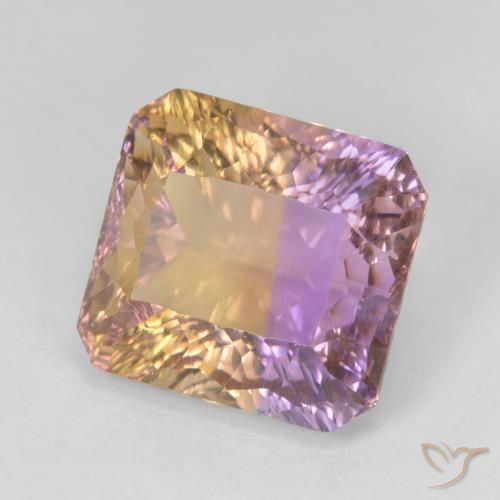 9.05克拉天然紫黄晶，八边形，VVS-VS