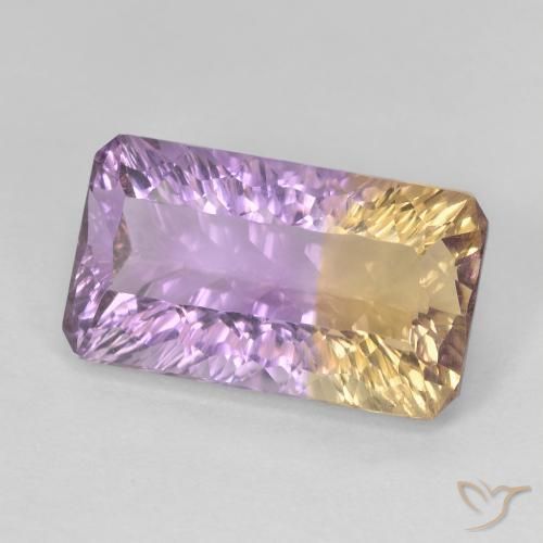 6.56克拉天然紫黄晶，八边形，VVS-VS
