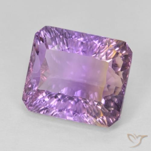9.15克拉天然紫黄晶，八边形，VVS-VS