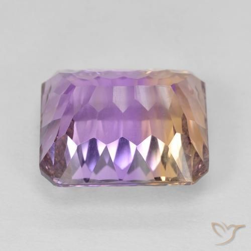 9.15克拉天然紫黄晶，八边形，VVS-VS