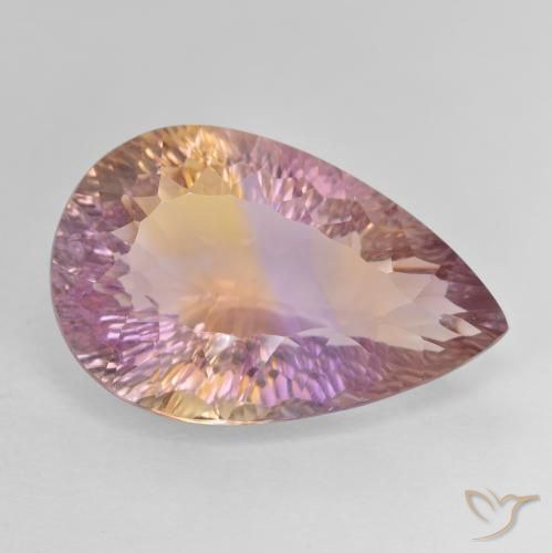 16.13克拉天然紫黄晶，梨形，VVS