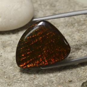 14.29克拉天然多色菊石宝石，异形，21.5×17.3毫米，不透明