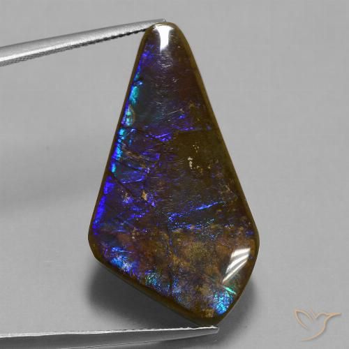 19.82ct 天然 彩色 菊石, 花式切割, 不透明