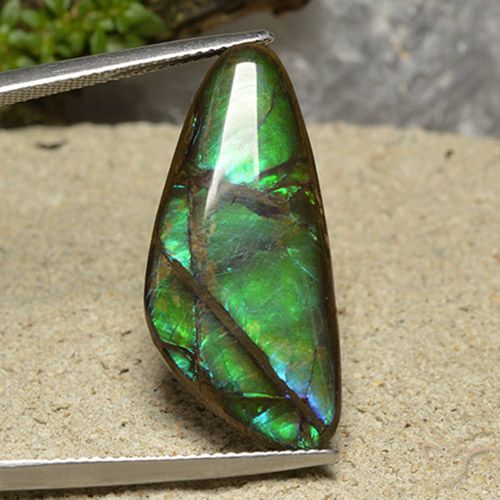 15.08ct 天然 彩色 菊石, 花式切割, 不透明