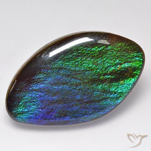 18.89ct 天然 彩色 菊石, 花式切割, 不透明
