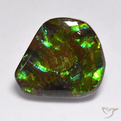 15.50ct 天然 彩色 菊石, 花式切割, 不透明
