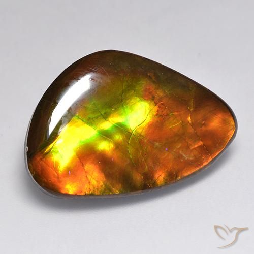 20.30ct 天然 彩色 菊石, 花式切割, 不透明