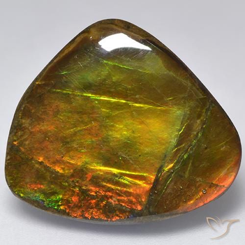 18.32ct 天然 彩色 菊石, 花式切割, 不透明
