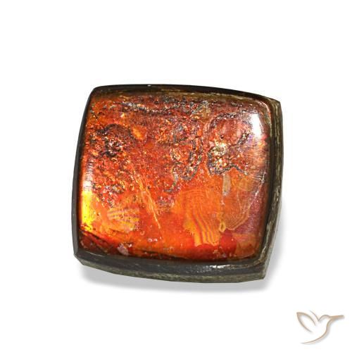 2.08克拉天然菊石宝石，长方形切工，不透明