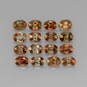2.72天然多色红柱石，椭圆形切割，4×3毫米，VVS-VS