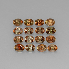 2.72天然多色红柱石，椭圆形切割，4×3毫米，VVS-VS