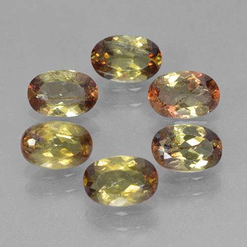 2.69天然多色红柱石，椭圆形切割，6.1×4.1毫米，VS-SI