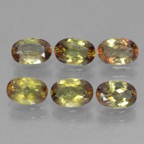 2.69天然多色红柱石，椭圆形切割，6.1×4.1毫米，VS-SI