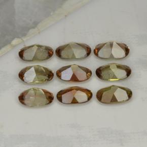3.64天然多色红柱石，椭圆形切割，6×4毫米，VS-SI