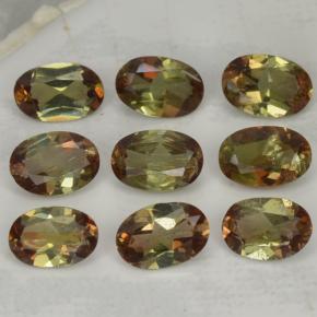 3.72天然多色红柱石，椭圆形切割，6.1×4.2毫米，VS-SI