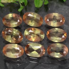 3.67天然多色红柱石，椭圆形切割，6×4.1毫米，VS-SI