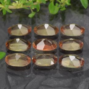 3.67天然多色红柱石，椭圆形切割，6×4.1毫米，VS-SI