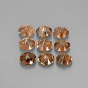 克拉天然红柱石，圆形切割，VS