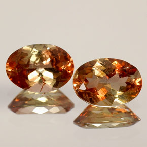 克拉天然红柱石，椭圆形切割，VS