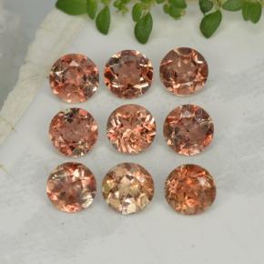 2.28克拉天然红柱石，圆形切割，VS