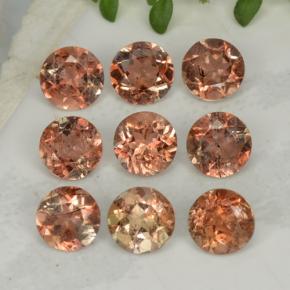 2.28克拉天然红柱石，圆形切割，VS