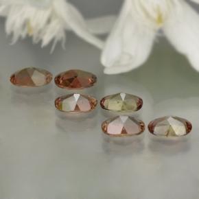 2.47天然多色红柱石，椭圆形切割，6×4毫米，VVS-VS
