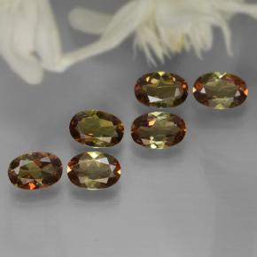 2.42天然多色红柱石，椭圆形切割，5.8×4.1毫米，VVS-VS