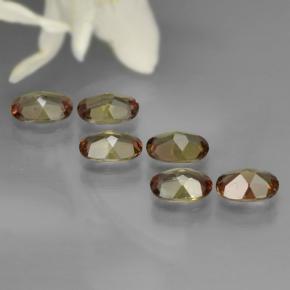 2.42天然多色红柱石，椭圆形切割，5.8×4.1毫米，VVS-VS