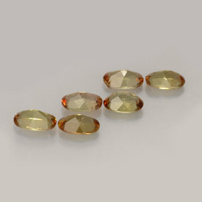 天然多色红柱石，椭圆形切割，6.1×4.1毫米，VVS-VS