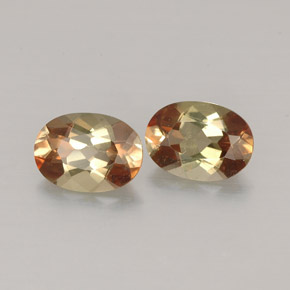 克拉天然红柱石，椭圆形切割，VVS-VS