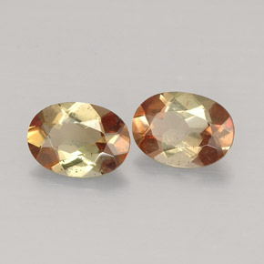 克拉天然红柱石，椭圆形切割，VS