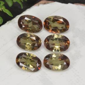 2.66天然多色红柱石，椭圆形切割，6.1×4.1毫米，VVS-VS