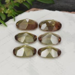 2.66天然多色红柱石，椭圆形切割，6.1×4.1毫米，VVS-VS
