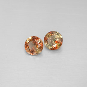 克拉天然红柱石，圆形切割，VS