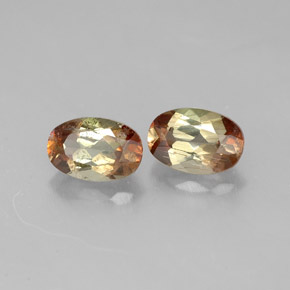 克拉天然红柱石，椭圆形切割，VS