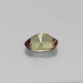 0.41克拉天然多色红柱石，椭圆形切割，5.7×4毫米，VVS-VS