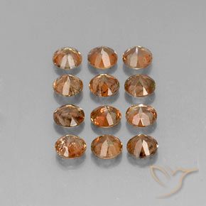 3.30克拉天然红柱石，圆形的，SI