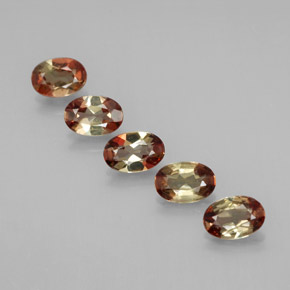 克拉天然红柱石，椭圆形切割，VS