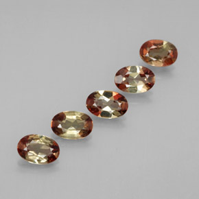 克拉天然红柱石，椭圆形切割，VS