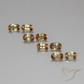 4.21天然多色红柱石，椭圆形切割，6.1×4.1毫米，VS-SI