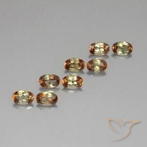 4.21天然多色红柱石，椭圆形切割，6.1×4.1毫米，VS-SI