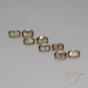 4.21天然多色红柱石，椭圆形切割，6.1×4.1毫米，VS-SI