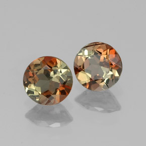 克拉天然红柱石，圆形切割，VS