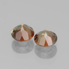 克拉天然红柱石，圆形切割，VS