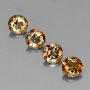 克拉天然红柱石，圆形切割，VS