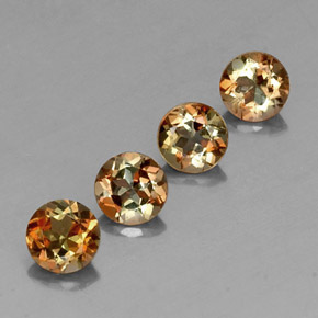 克拉天然红柱石，圆形切割，VS